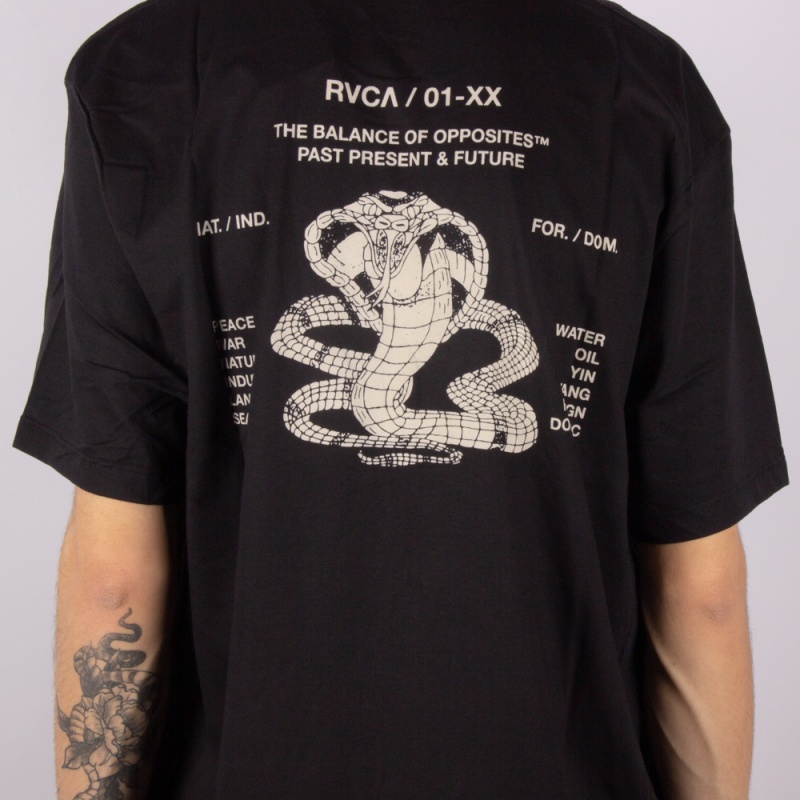 Camiseta RVCA Cobra Corp Preto